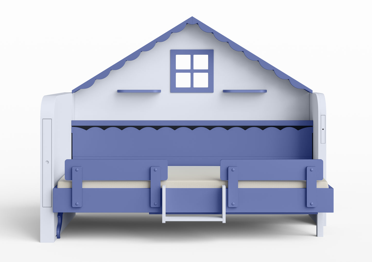 Pakeliama vaikiška lova namelis su žaidimų erdve HAUSY Blue Dreams