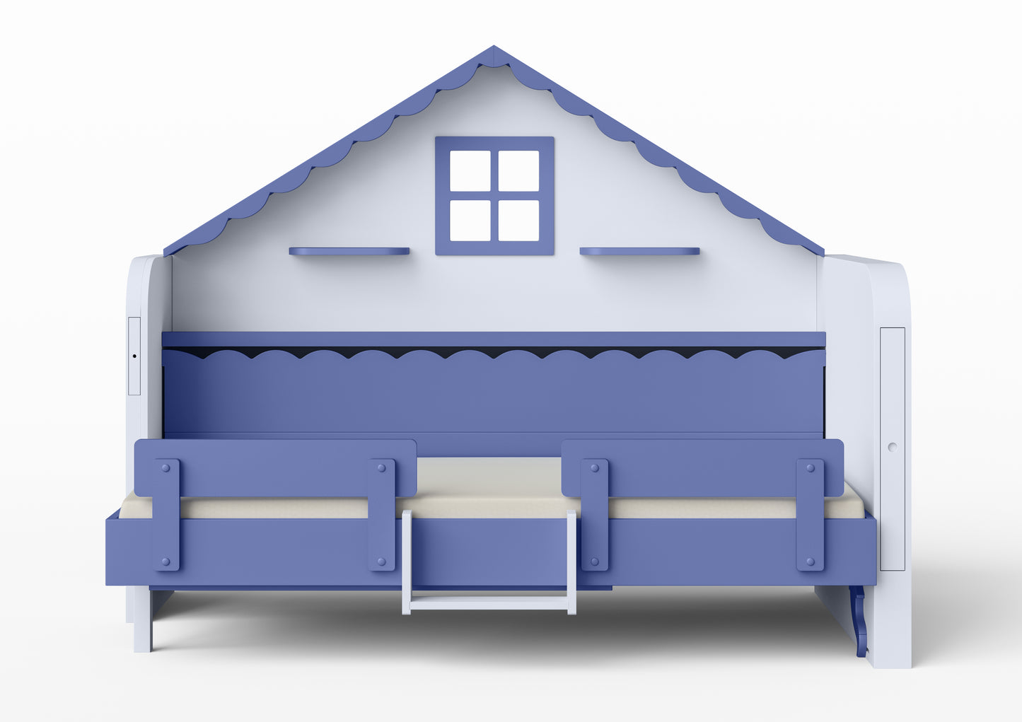 Pakeliama vaikiška lova namelis su žaidimų erdve HAUSY Blue Dreams