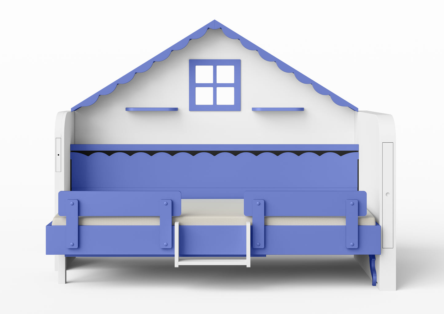 Pakeliama vaikiška lova namelis su žaidimų erdve HAUSY Lavender