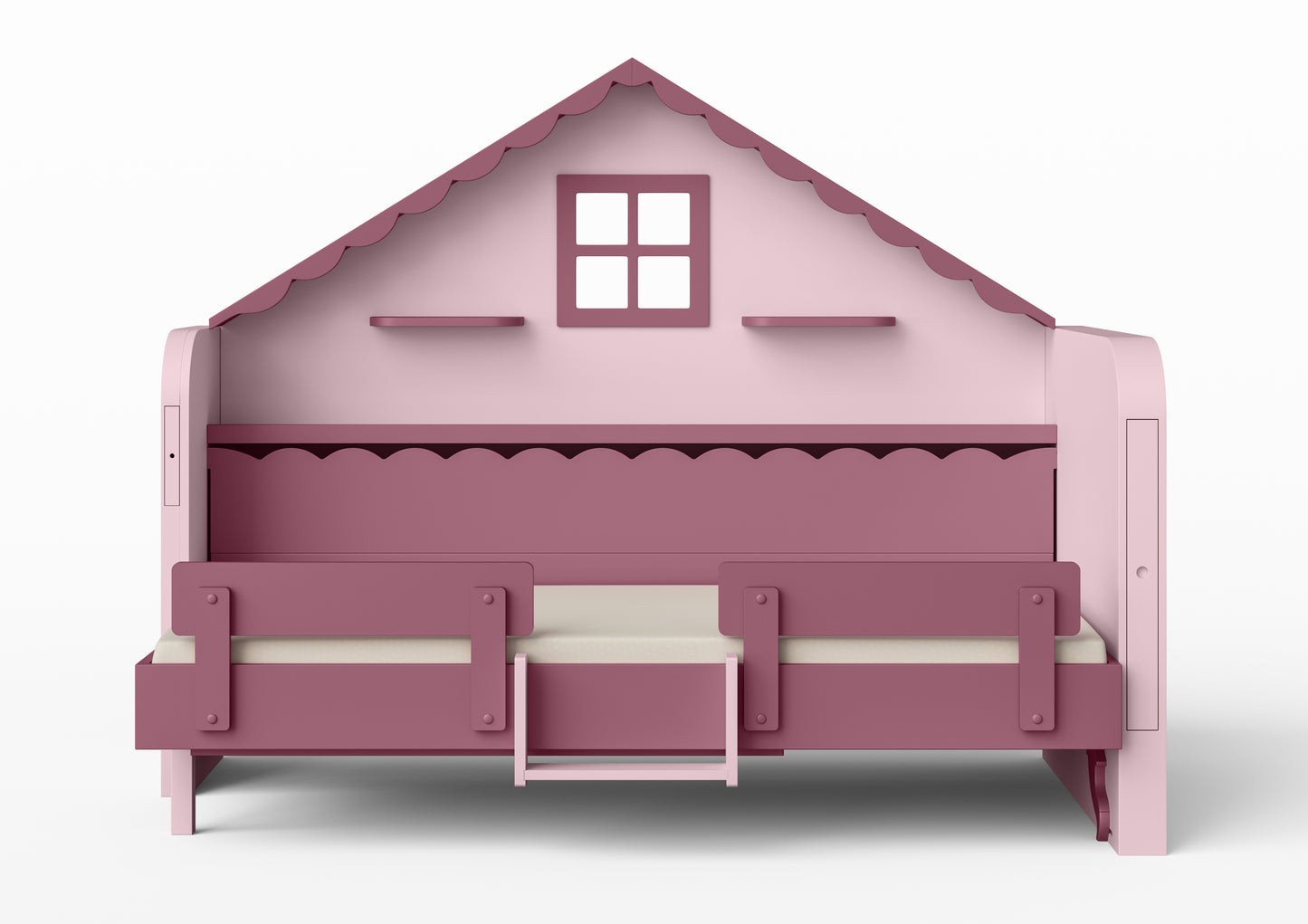 Pakeliama vaikiška lova namelis su žaidimų erdve HAUSY Purple Sky