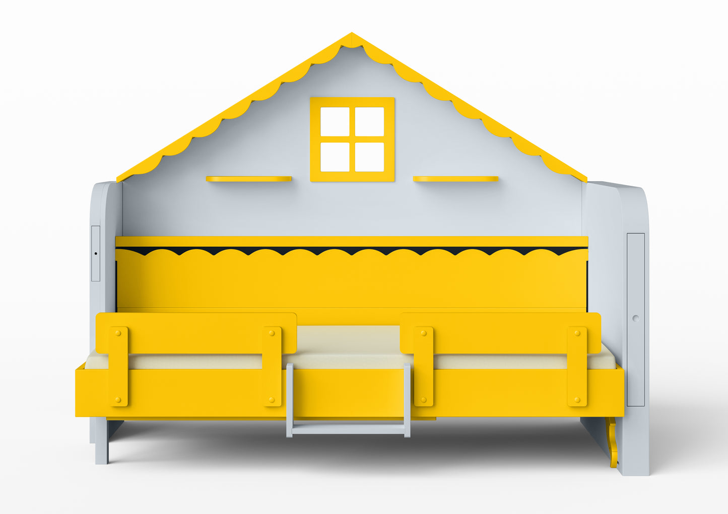 Pakeliama vaikiška lova namelis su žaidimų erdve HAUSY Lemon Tree