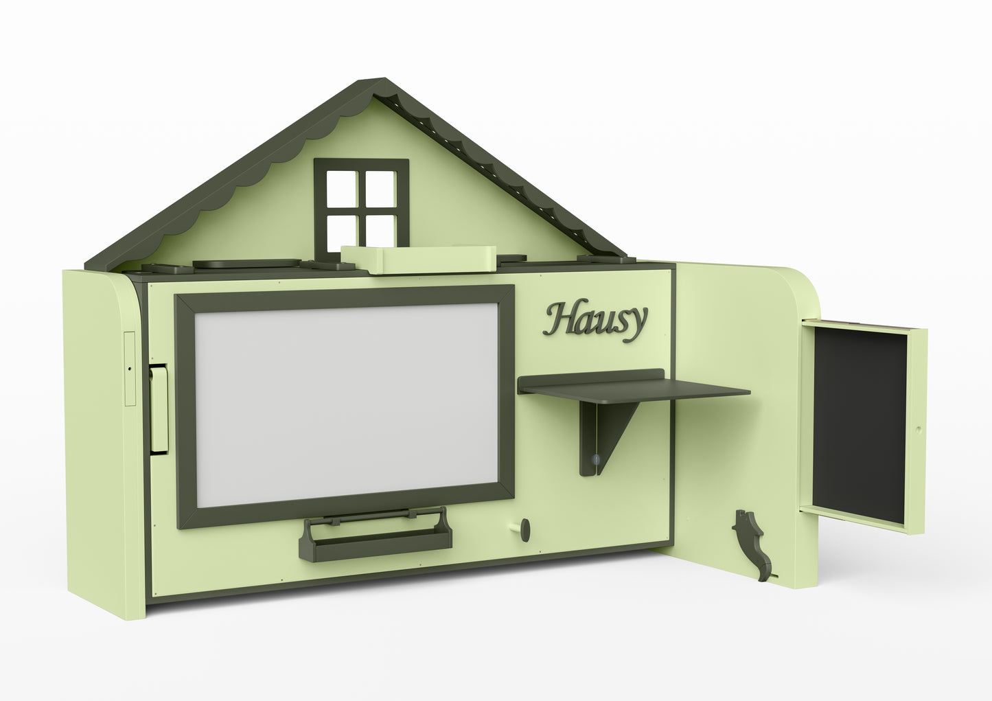 Pakeliama vaikiška lova namelis su žaidimų erdve HAUSY Turtle's Bed