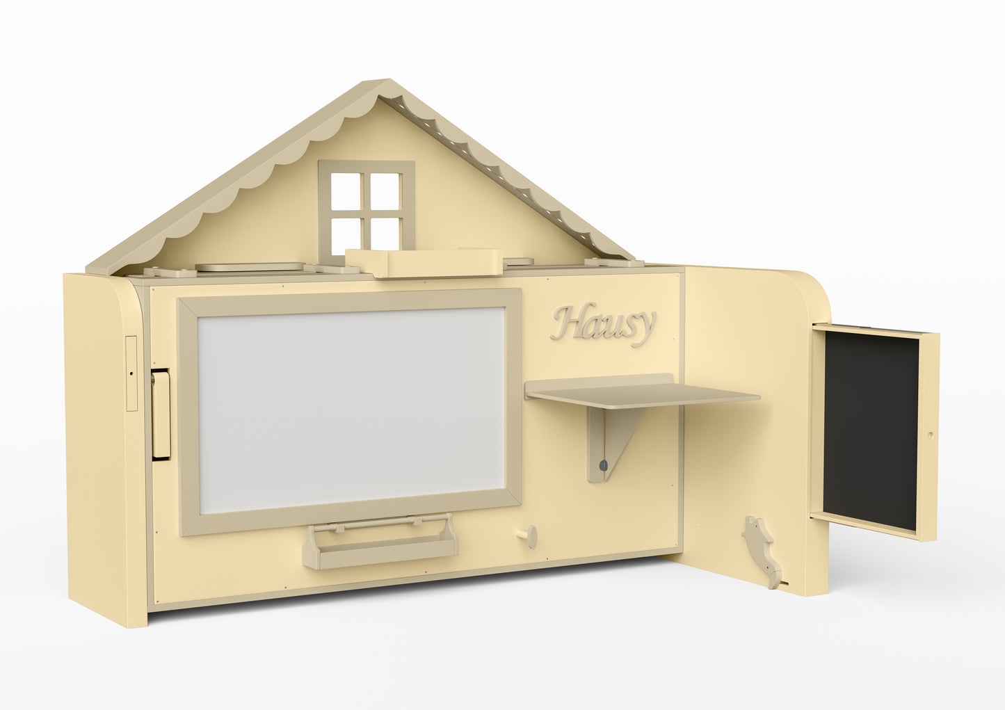 Pakeliama vaikiška lova namelis su žaidimų erdve HAUSY Sandcastle