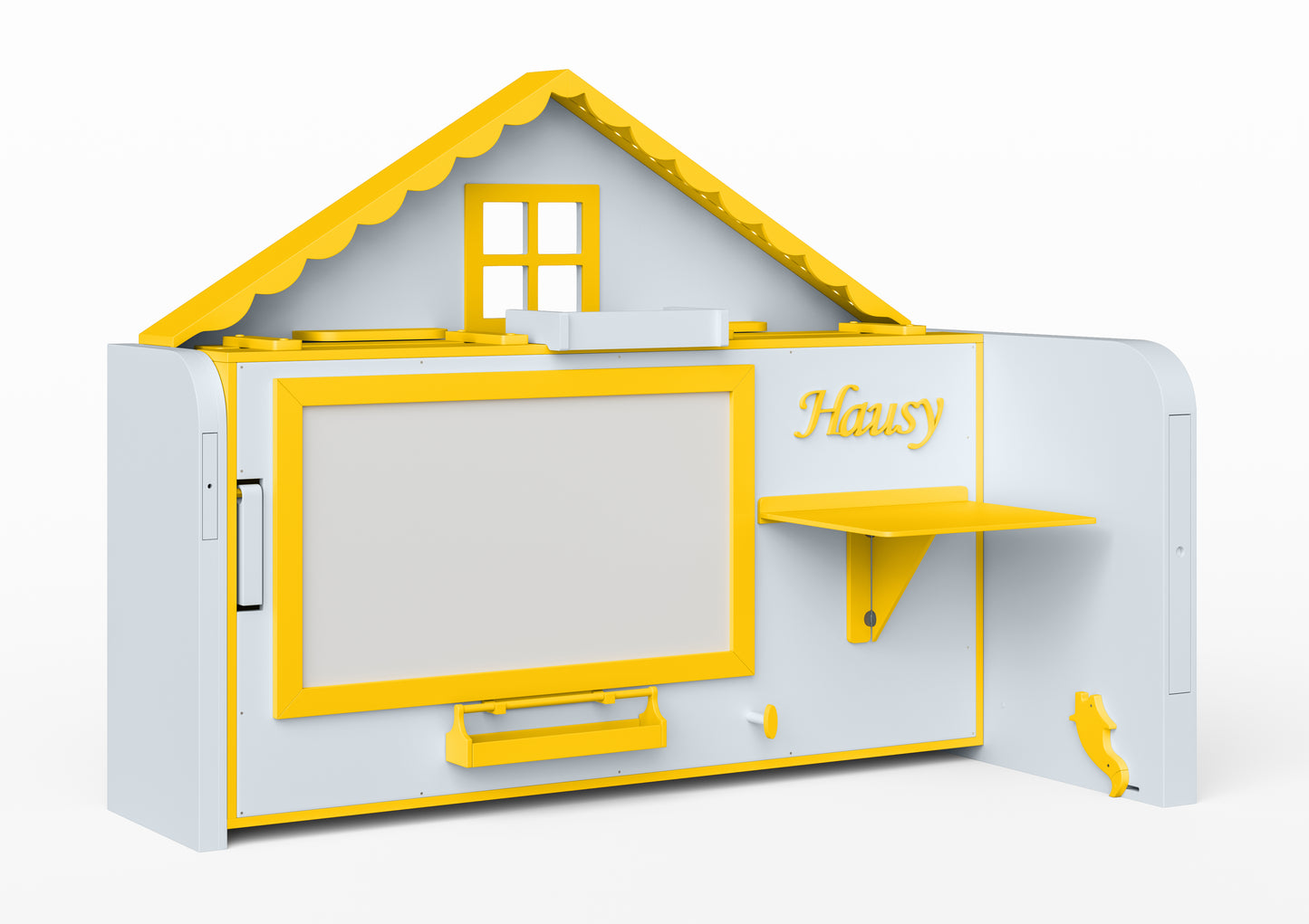 Pakeliama vaikiška lova namelis su žaidimų erdve HAUSY Lemon Tree