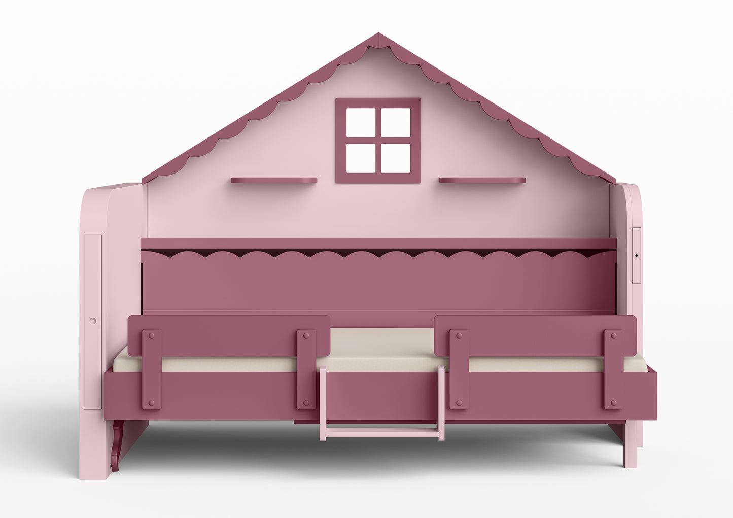 Pakeliama vaikiška lova namelis su žaidimų erdve HAUSY Purple Sky